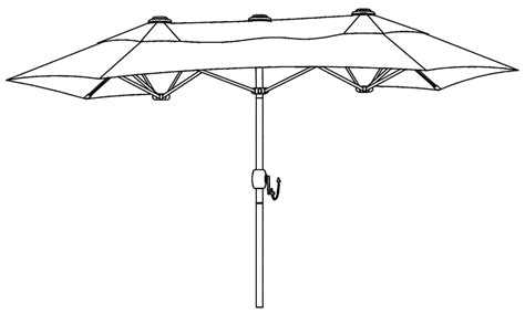 Outsunny 84D-030V01GY Double Sided Sun Parasol User Guide