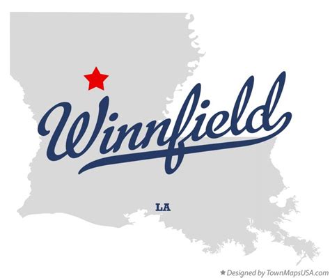 Map of Winnfield, LA, Louisiana