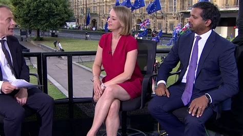 Laura Kuenssberg Legs/Thighs in Short Red Dress - BBC News Special ...