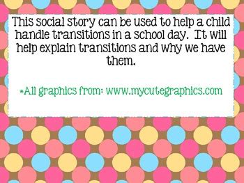 Transitions Social Story by KoHaTeacher7 | Teachers Pay Teachers