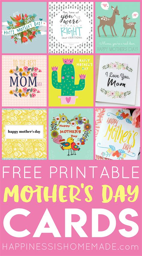 Free Printable Mothers Day Cards Form Kids - Printable Forms Free Online