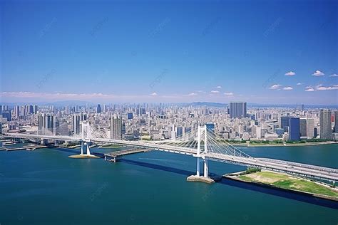 Osaka Bay Bridge In Finland Background, River, Architecture, Bridge ...