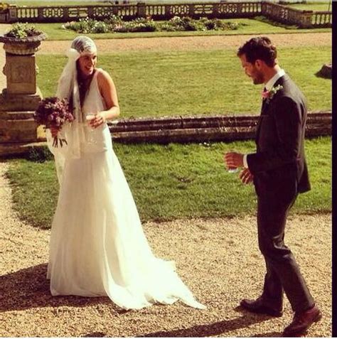 Jamie Dornan and Amelia Warner on their Wedding day at Orchardleigh ...