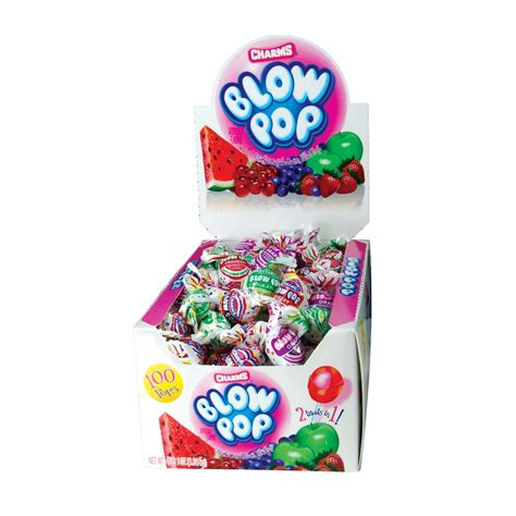 Charms Blow Pop Assorted And Limited Edition Flavors Bubble Gum/ Regular Lollipops ...