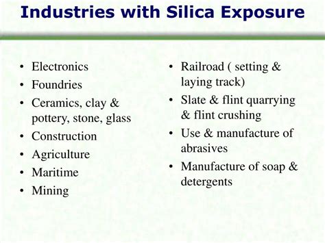 Silica Hazards