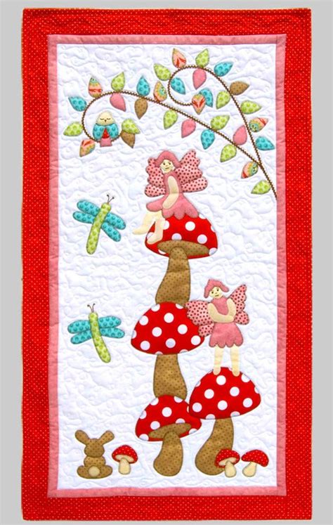 WOODLAND FAIRIES Wall Quilt Pattern Cute Children's