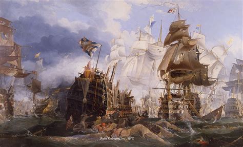 Painting of the Day (SOLD archives): William Stuart's "A Tribute to Nelson: The Battle of ...