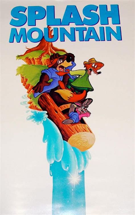 Walt Disney World Splash Mountain RARE 1992 Park Poster | Disney posters, Vintage disney posters ...