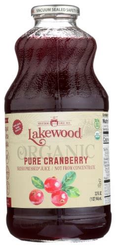 Lakewood® Organic Pure Cranberry Juice, 32 fl oz - Kroger