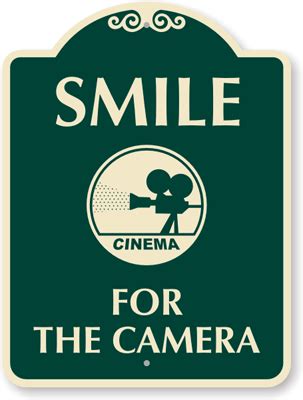 Designer Smile For the Camera Sign, SKU: K-9940