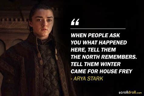 Arya Stark Quotes - Comicspipeline.com