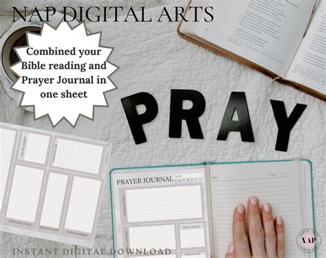 Bible Journal Prayer Journal Daily Planner Printable - Etsy