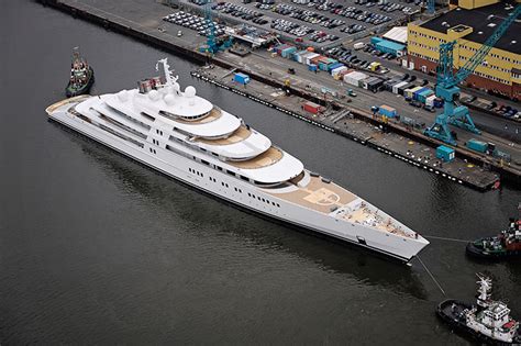 Azzam: Almost 600 Feet of Yacht Emerges from Building Shed - YachtWorld