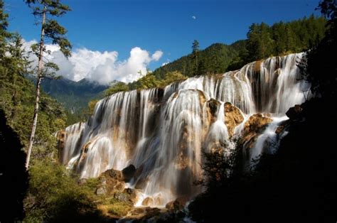 Waterfalls at Jiuzhaigou National Park. Despite not being a very well ...