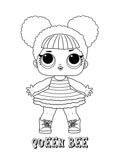 Lol Queen Bee Coloring Pages | Bee coloring pages, Cute coloring pages ...