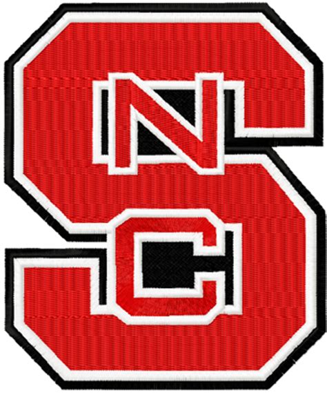 North Carolina State Wolfpack logo embroidery design