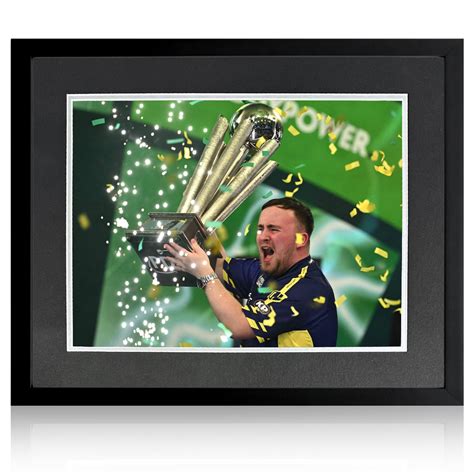 Pre-Order Luke Littler Signed 2025 World Champion Image Deluxe Mount F