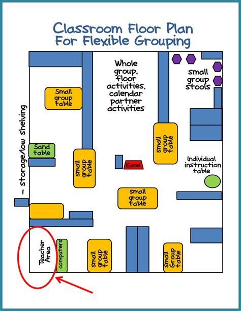 Preschool Classroom Layout Templates - Printable Word Searches