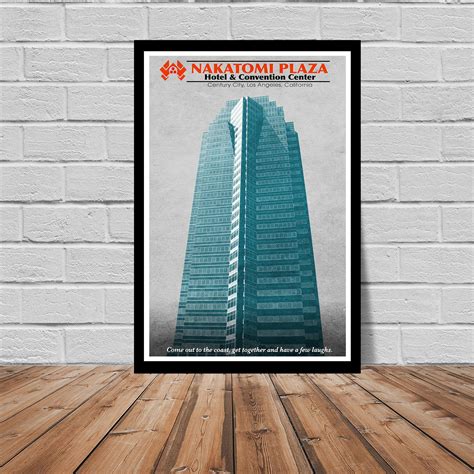 Die Hard Nakatomi Plaza Original Art Print | Etsy