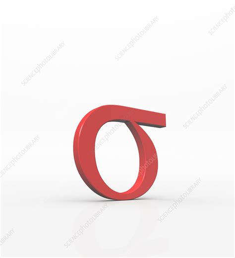 Greek letter Sigma, lower case - Stock Image - F004/0903 - Science ...