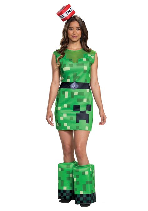 Minecraft Women's Creeper Costume | ubicaciondepersonas.cdmx.gob.mx