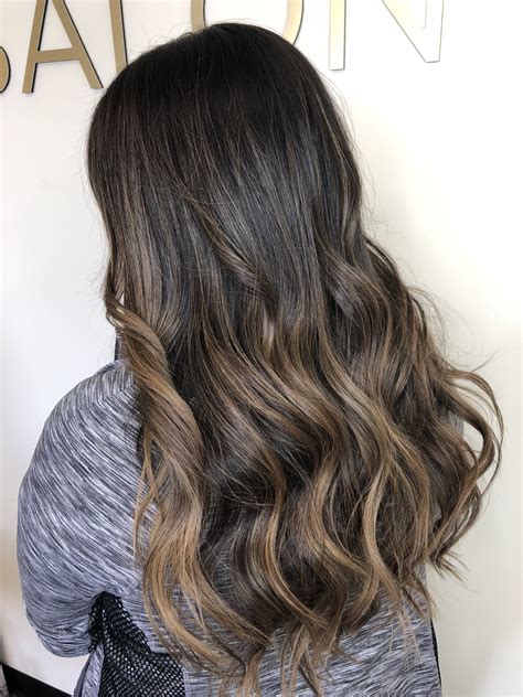 Ash brown hair, balayage, highlights, beige brown hair, long hairstyles ...