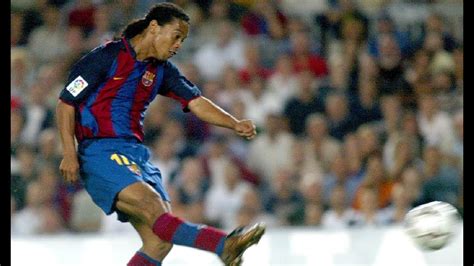 Ronaldinho's stunning goal against Sevilla (2003) - YouTube