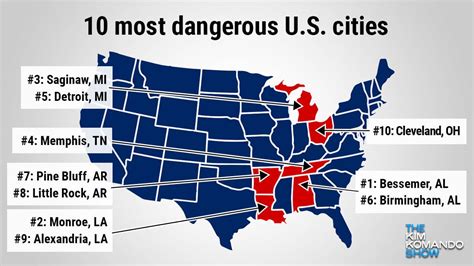 Most Dangerous Cities In Usa 2024 - Nara Rosabella