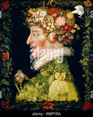 Giuseppe Arcimboldo, Spring, (The Four Seasons), painting, 1563 Stock Photo - Alamy