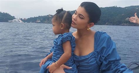 Kylie Jenner and Stormi Webster Wear Matching Outfits in Italy