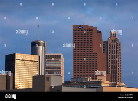 USA, Georgia, Atlanta, downtown buildings, dawn Stock Photo - Alamy