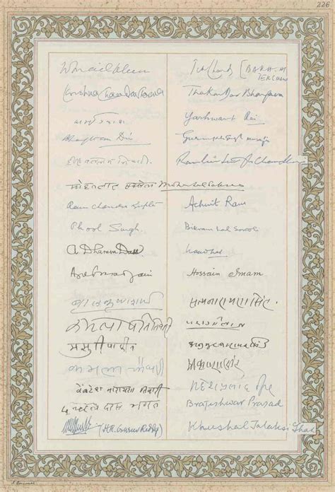 Heritage Times - The Original Signatures on the Constitution of India ...