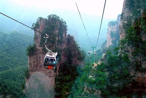 Zhangjiajie National Park Cable Car Pictures, Zhangjiajie Cable Car Images - Easy Tour China