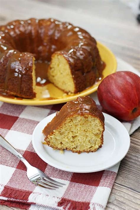 Cake Mix Caramel Apple Cake - Mostly Homemade Mom