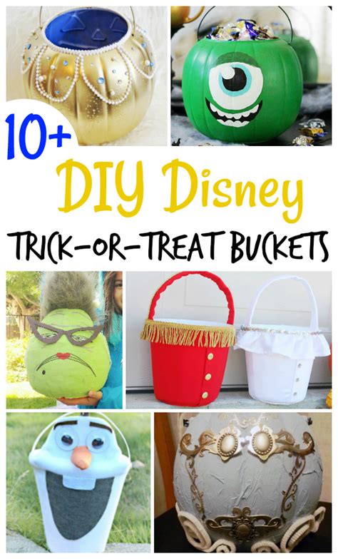 Super Fun DIY Disney Trick-or-Treat Buckets - Sunshine Whispers