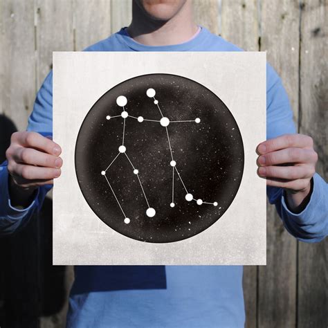 Gemini Constellation Art Print - City Prints