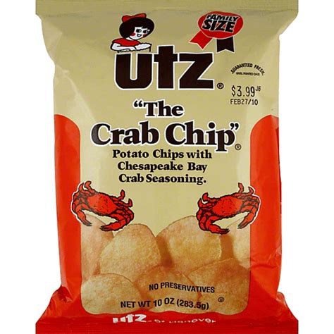 Utz Potato Chips, Crab Seasoned | Snacks, Chips & Dips | Foodtown