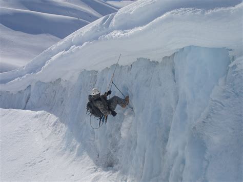 File:10th Special Forces Group (Airborne) Mountaineer climbs out of Worthington Glacier during ...