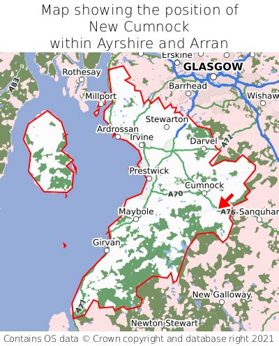 Where is New Cumnock? New Cumnock on a map