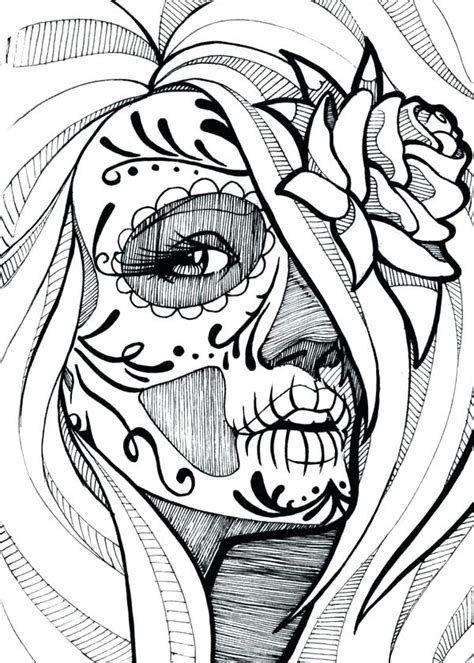 Coloring Pages For Adults Skulls at GetColorings.com | Free printable colorings pages to print ...