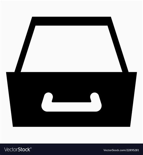 Drawer icon Royalty Free Vector Image - VectorStock