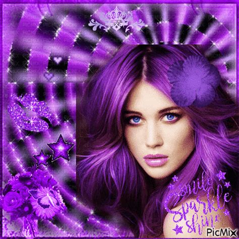 Purple Glitter - GIF animado gratis - PicMix