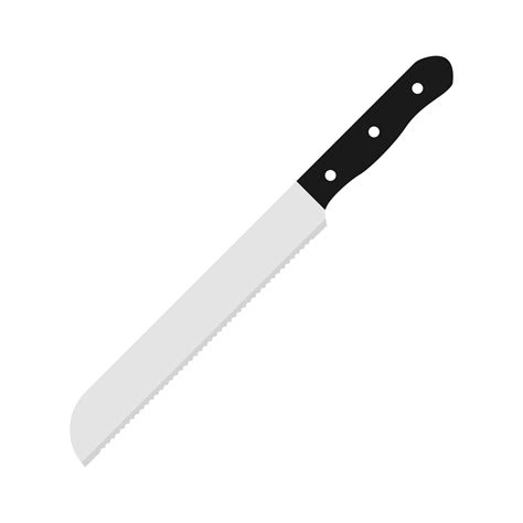 bread knife flat design vector illustration 9362006 Vector Art at Vecteezy