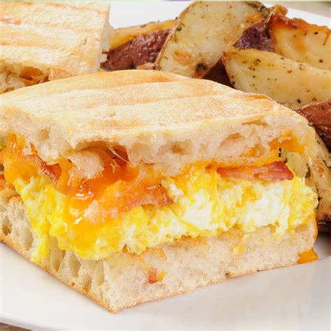 Breakfast Scrambled Egg Panini Recipe