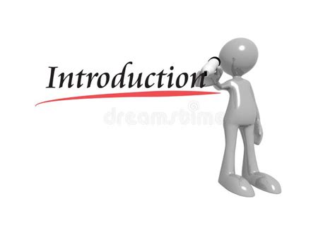 Introduction word with man stock illustration. Illustration of imagination - 222804720