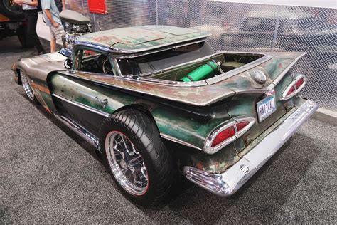 SEMA Street Freak 1959 El Camino Rat Rod With a BDS Blower and Dart 400 ...