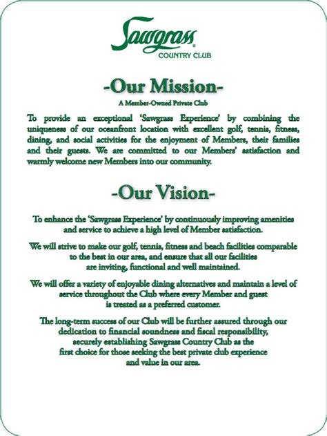 VISION STATEMENT EXAMPLES - alisen berde