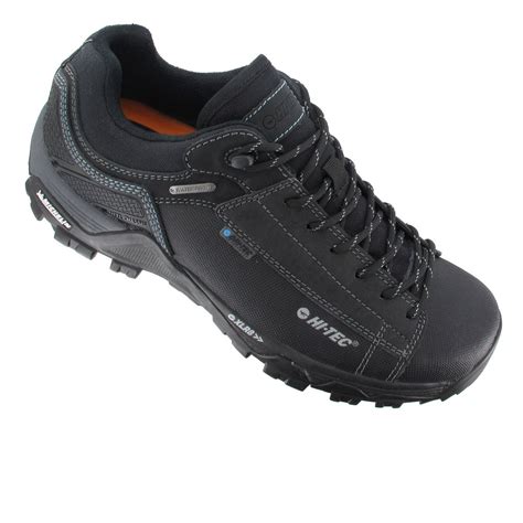 Hi-Tec Trail Ox Low I Mens Black Waterproof Outdoors Walking Hiking Shoes