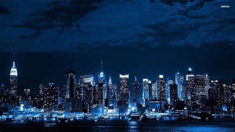 New York City Skyline At Night Wallpaper