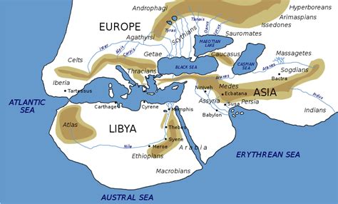 World Map of Herodotus (Illustration) - World History Encyclopedia